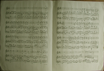 The legend of the cuckoo, music score, p.2 & 3