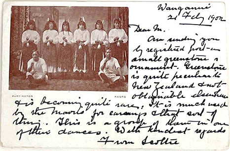 Partington Postcard, Partington photograph; Group of young Maori