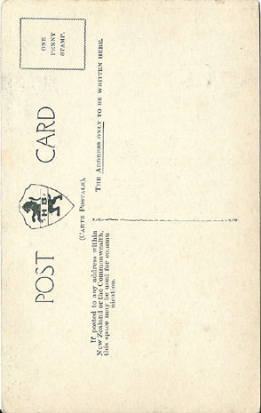 (back of postcard) Trevor Lloyd postcard, Kiss Me